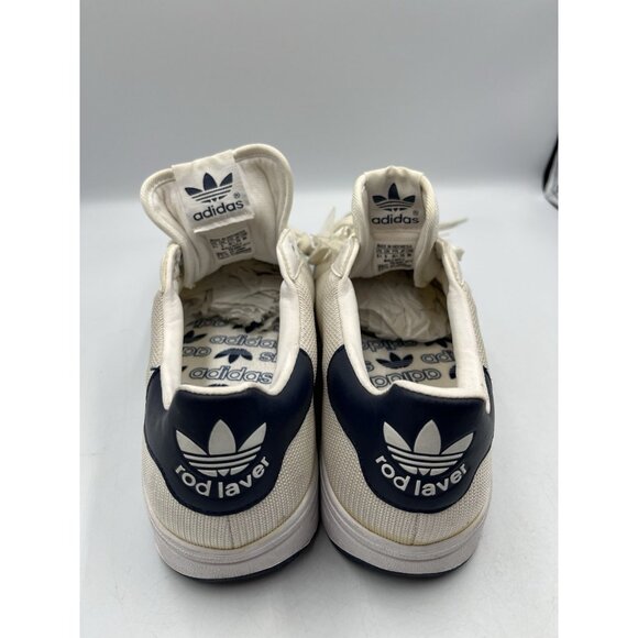 Adidas Rod Laver White Navy G99864 Mens 9.5 05/14 &NEVER WORN HAS TAG ON THEM - Picture 8 of 16